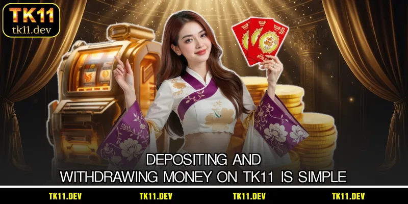 Depositing and withdrawing money on TK11 is simple